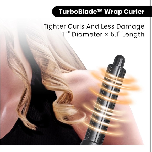 NWT GlamUp dyson dupe Hot Styler Interchangeable Attachments Auto Wrap Curler - Picture 4 of 16